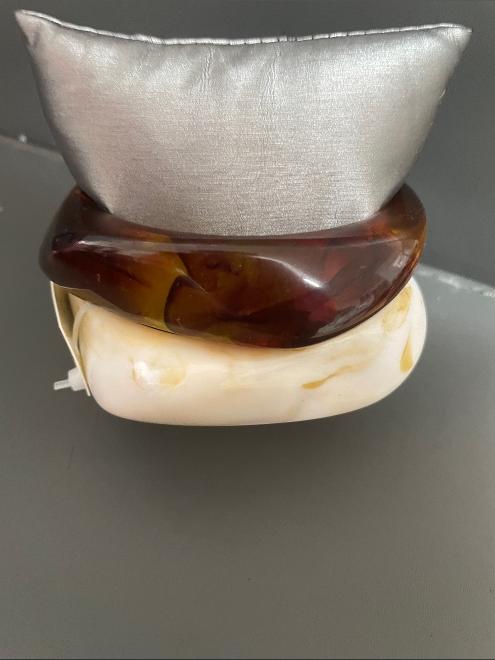 Translucent‎ Red Square Resin Bracelet